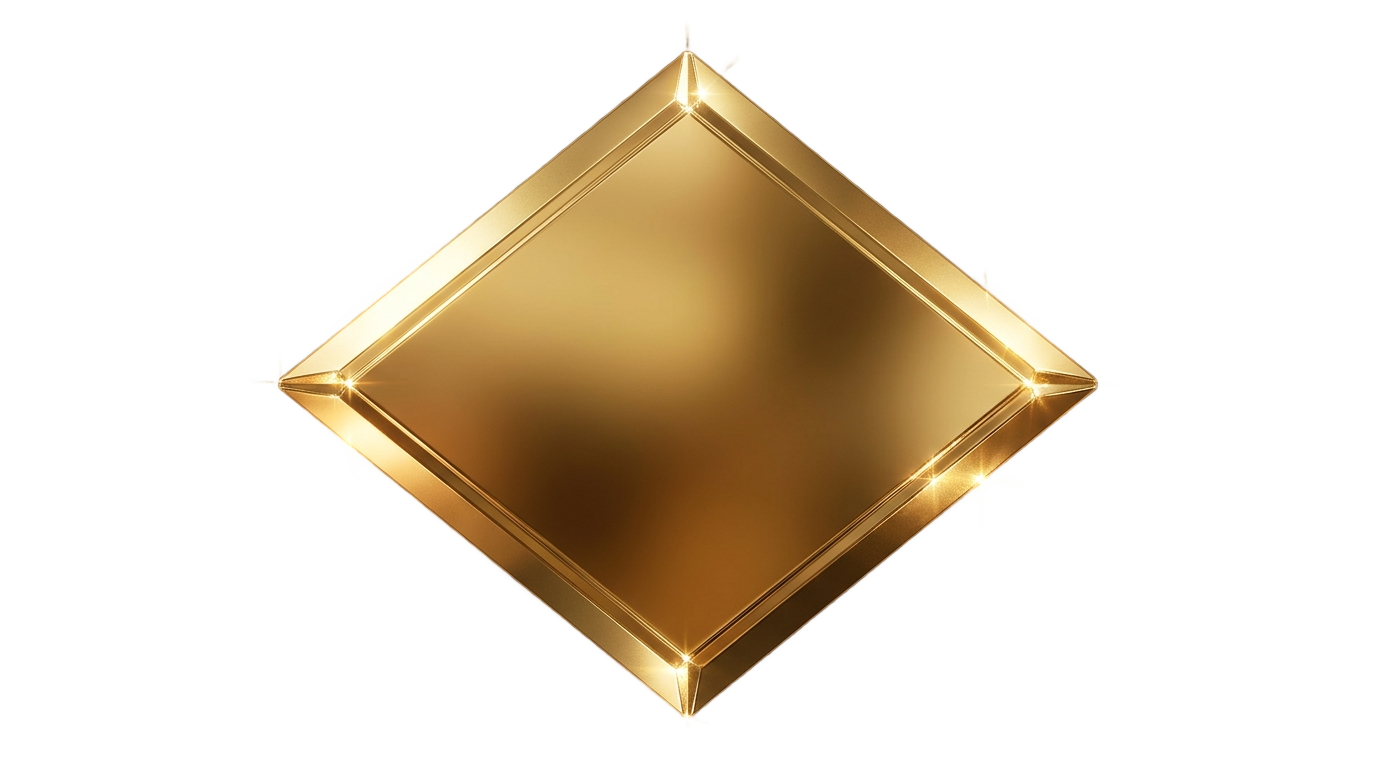 gold diamond shape png PNG transparent background