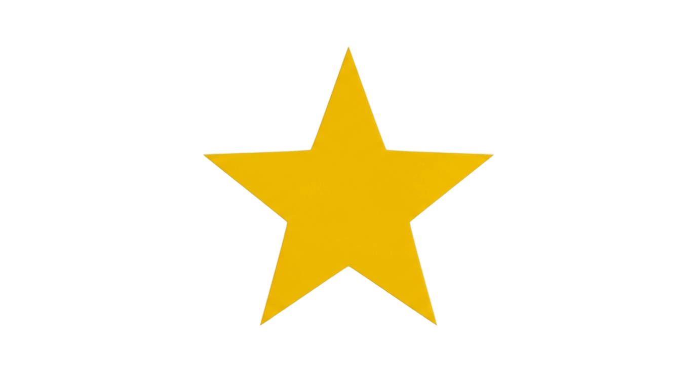 yellow star shape png PNG transparent background