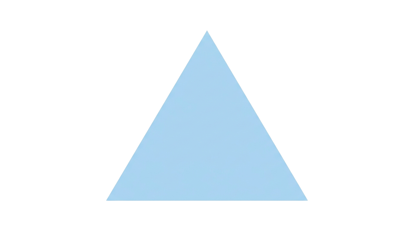 light blue triangle png PNG transparent background