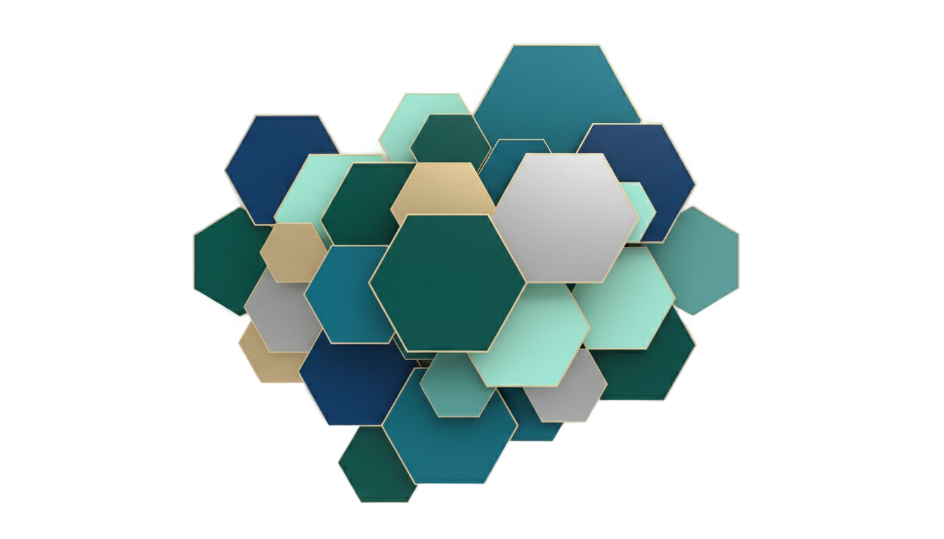 hexagon shapes png PNG transparent background