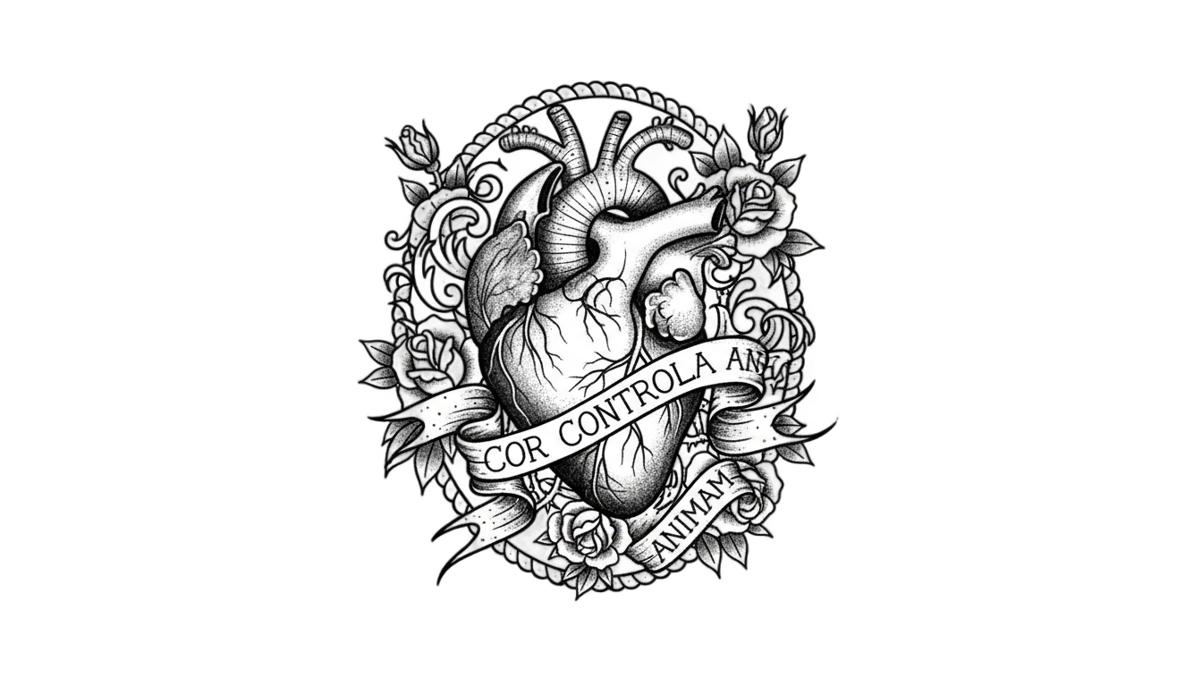 tattoo heart shape png PNG transparent background