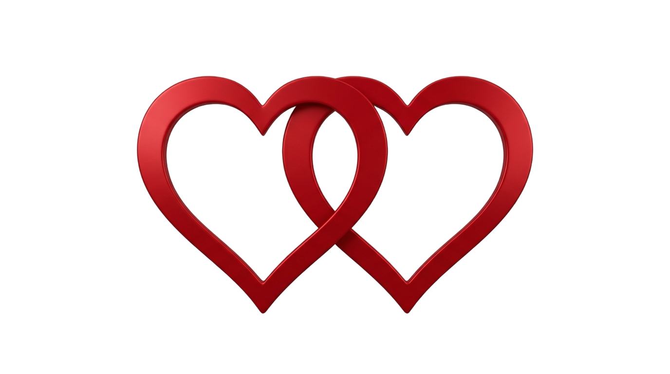 double heart shape png PNG transparent background