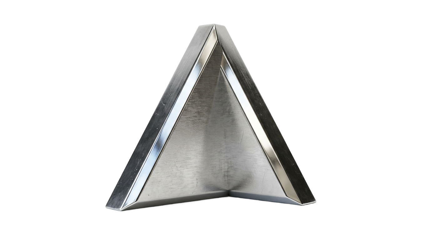 metal triangle png PNG transparent background