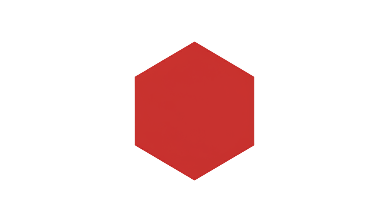 red hexagon png PNG transparent background