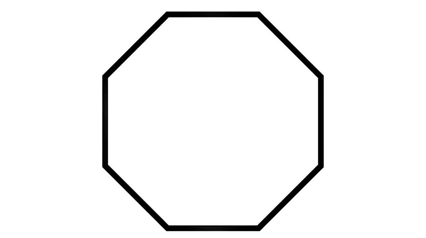 octagon outline png PNG transparent background