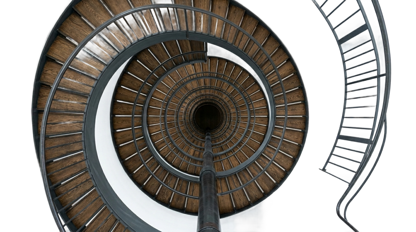 spiral staircase top view png PNG transparent background
