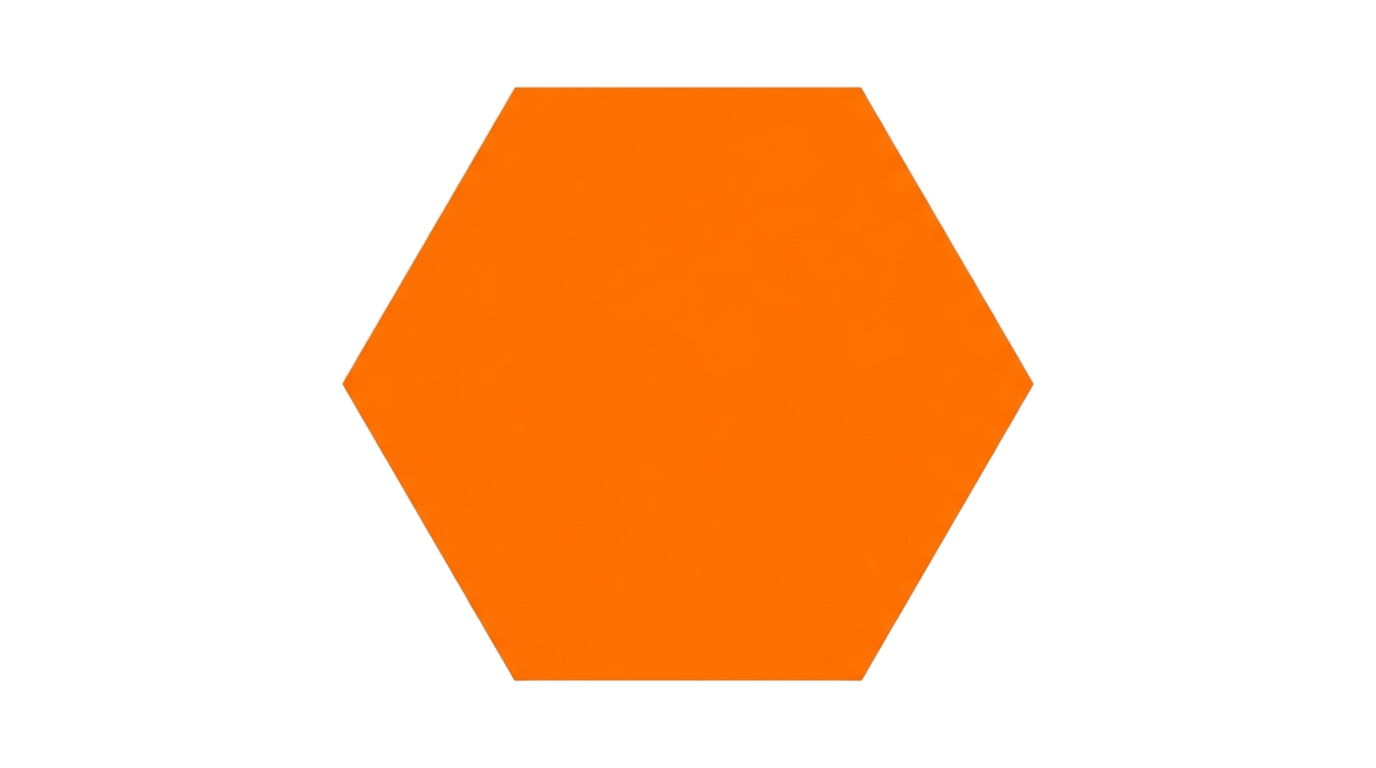 orange hexagon png PNG transparent background