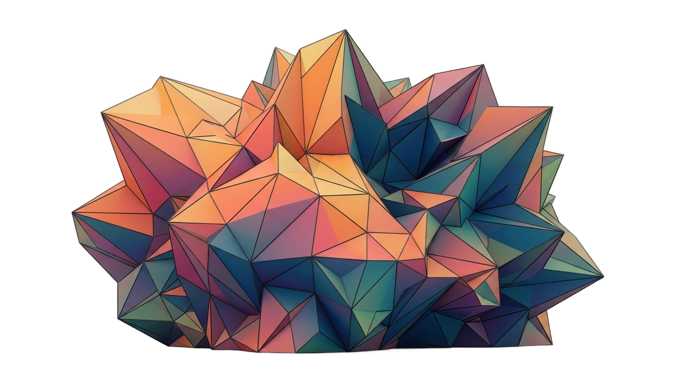polygon art png PNG transparent background