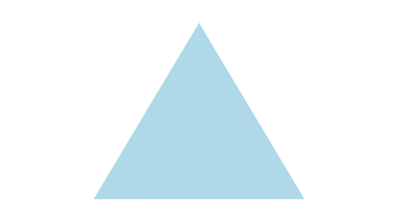 light blue triangle png PNG transparent background