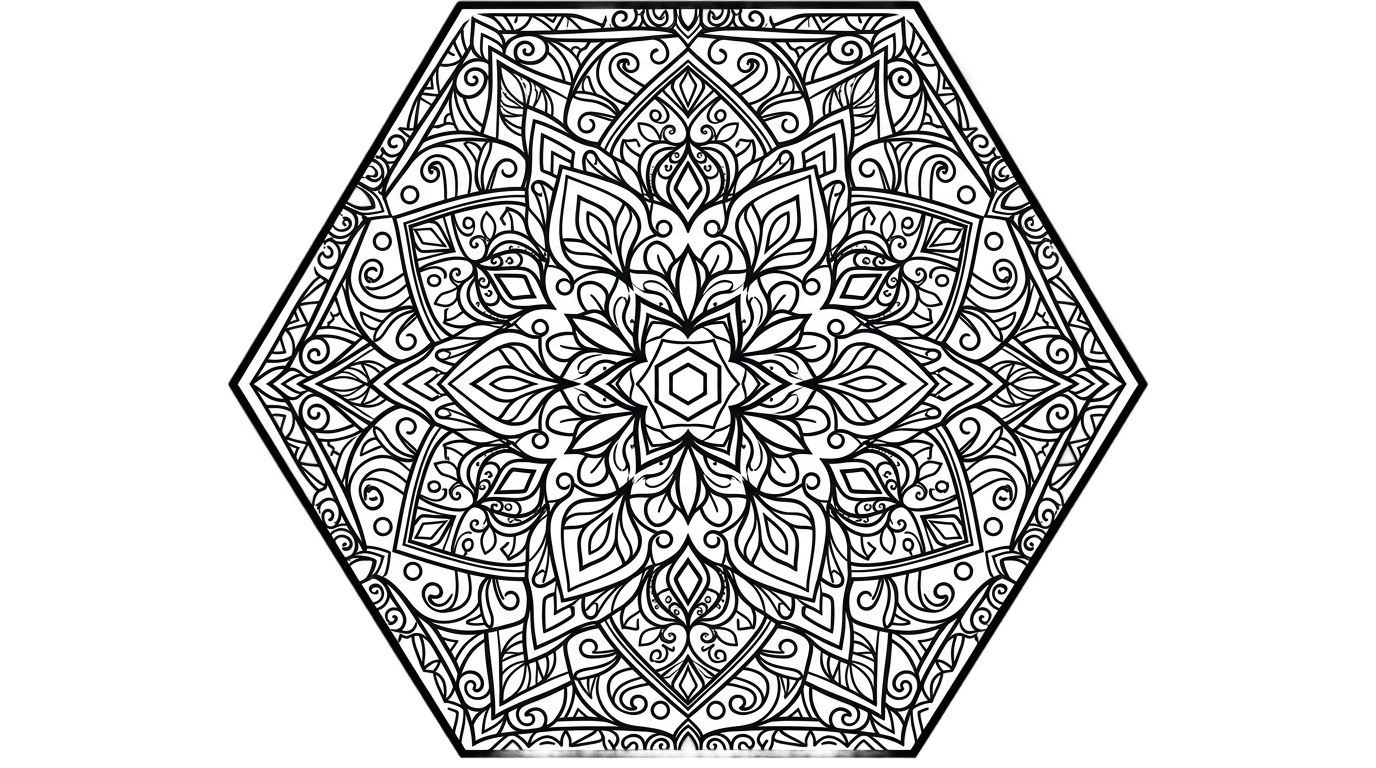 hexagon design png PNG transparent background