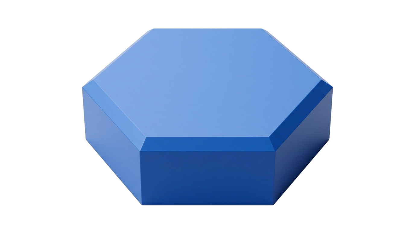 3d hexagon png PNG transparent background