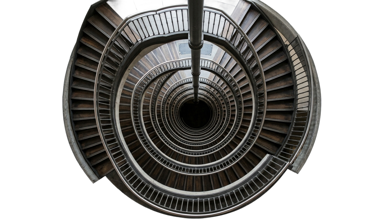 spiral staircase top view png PNG transparent background
