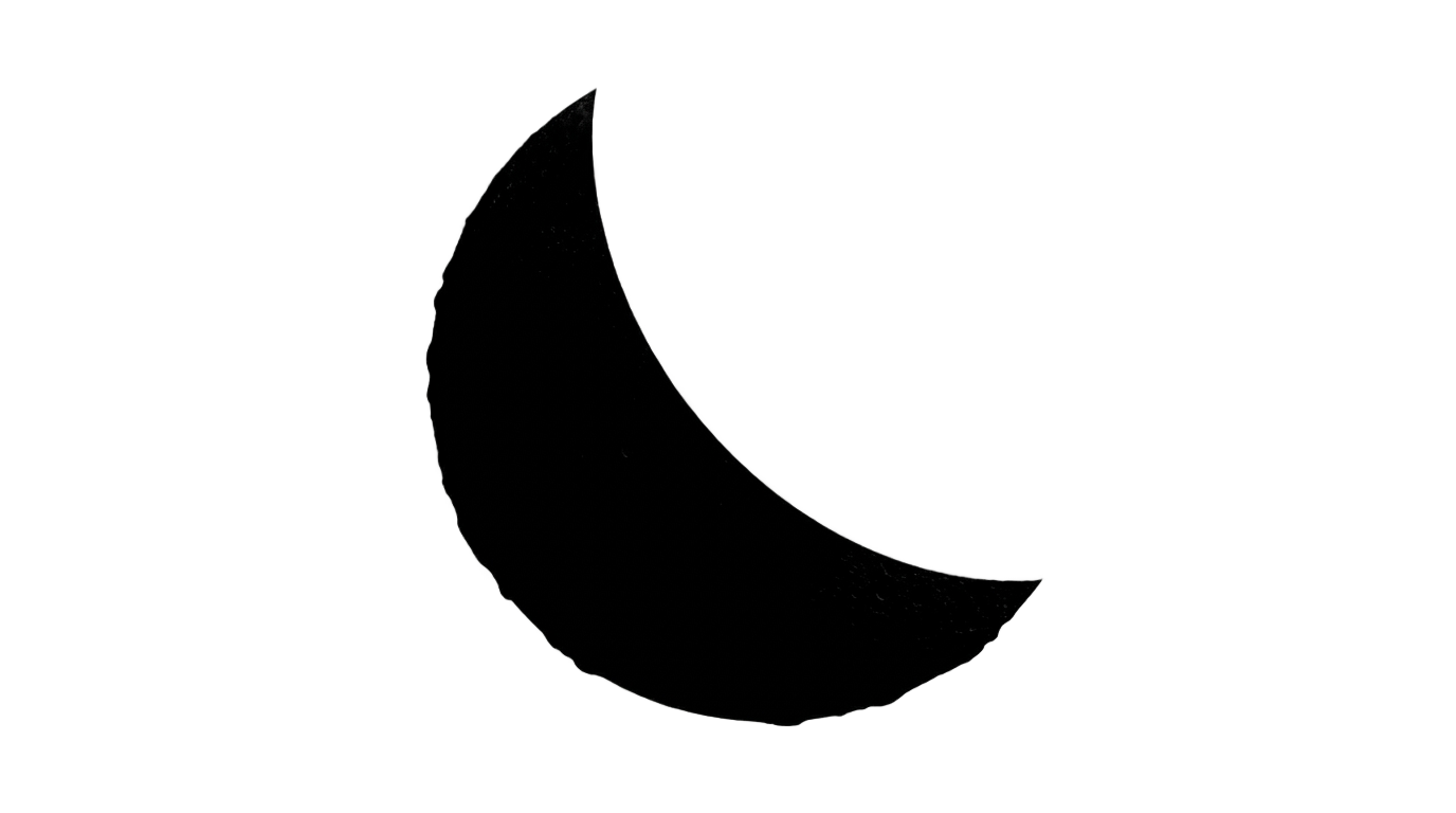 crescent moon clipart black and white png PNG transparent background