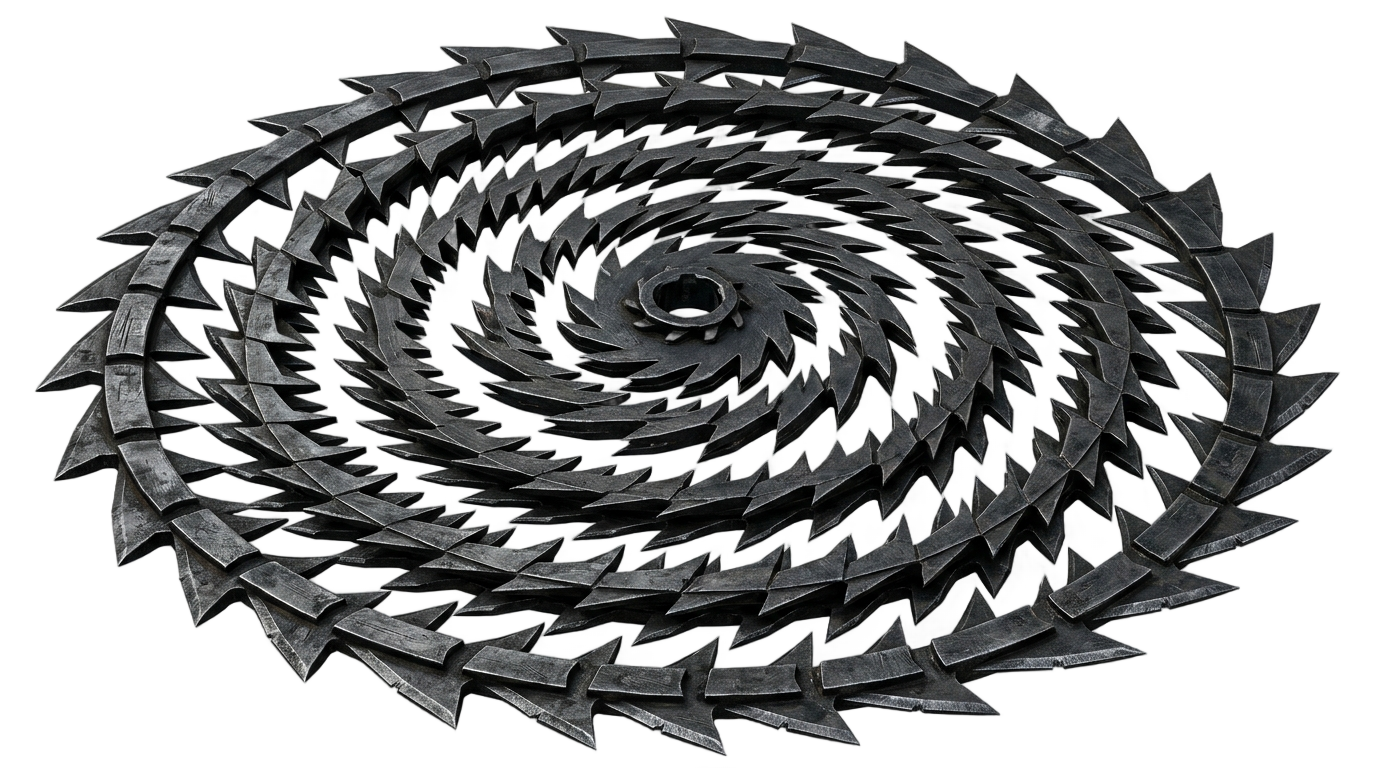 saw spiral logo png PNG transparent background