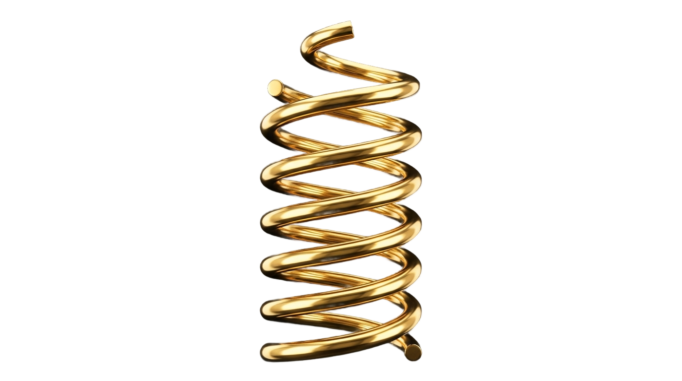 gold spiral png PNG transparent background