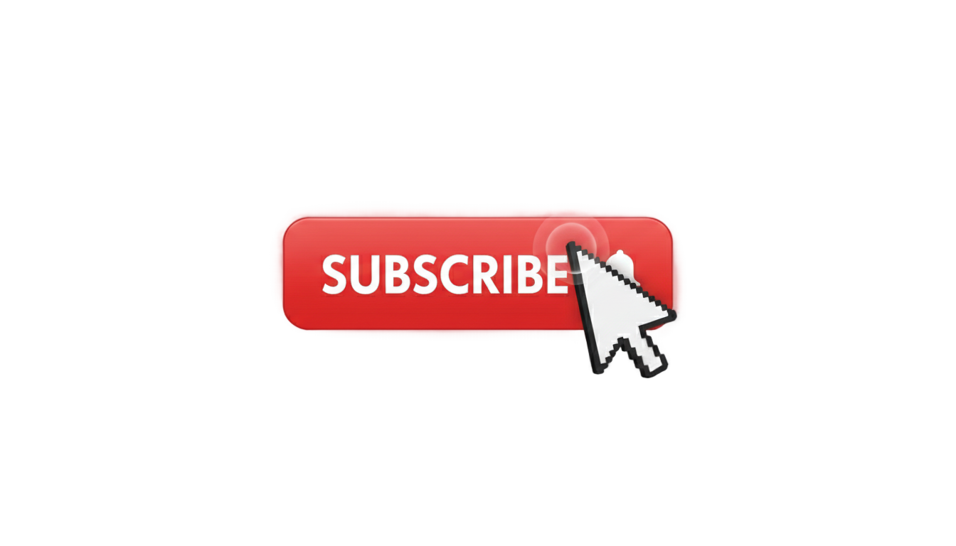 mouse clicking subscribe button png PNG transparent background