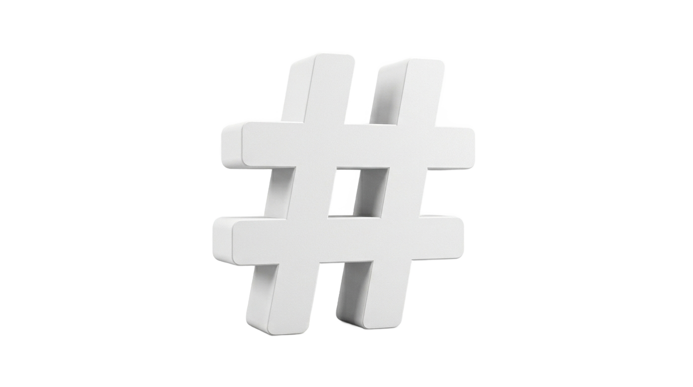 hashtag logo png PNG transparent background