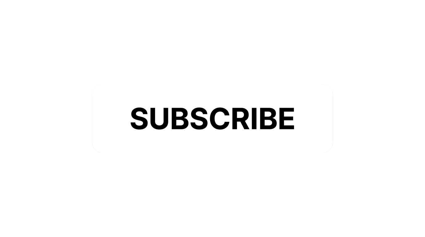 black and white subscribe button png PNG transparent background