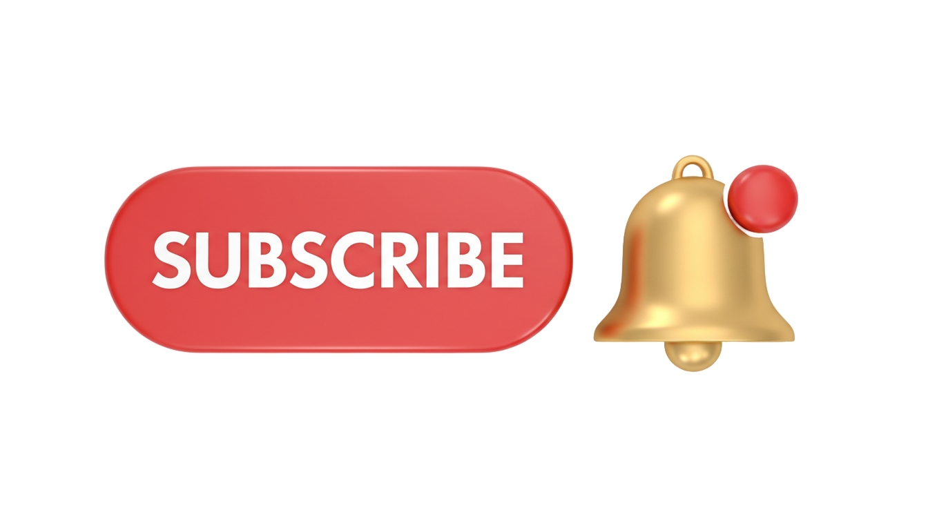 subscribe and notification bell png PNG transparent background