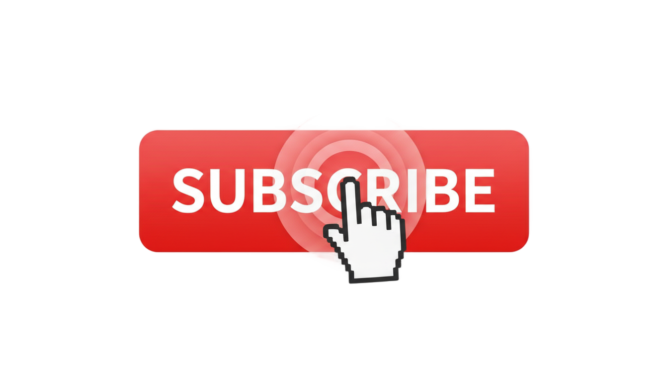subscribe button with click png PNG transparent background
