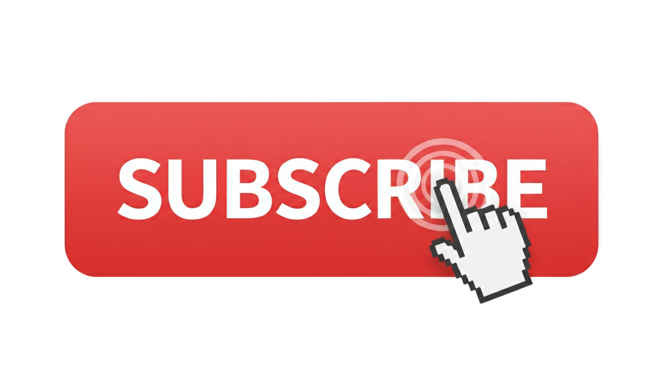 subscribe button with click png PNG transparent background