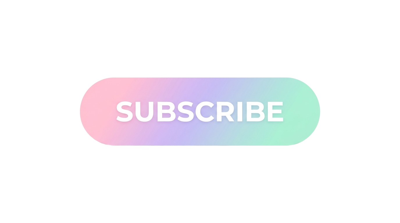 pastel subscribe button png PNG transparent background