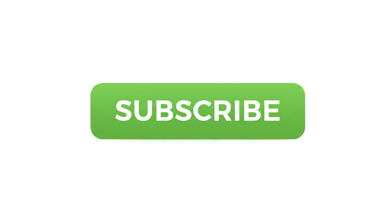 green subscribe button png PNG transparent background