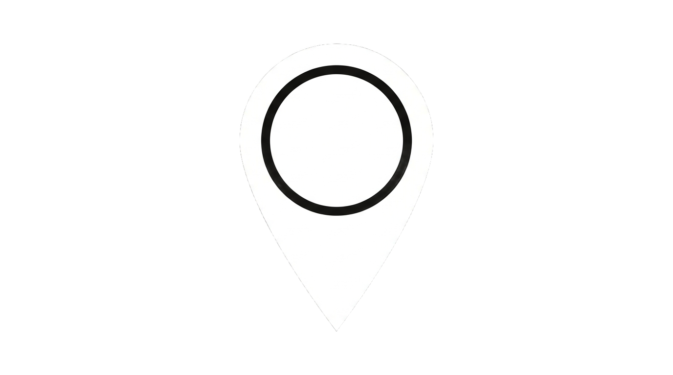 location pin icon png white PNG transparent background