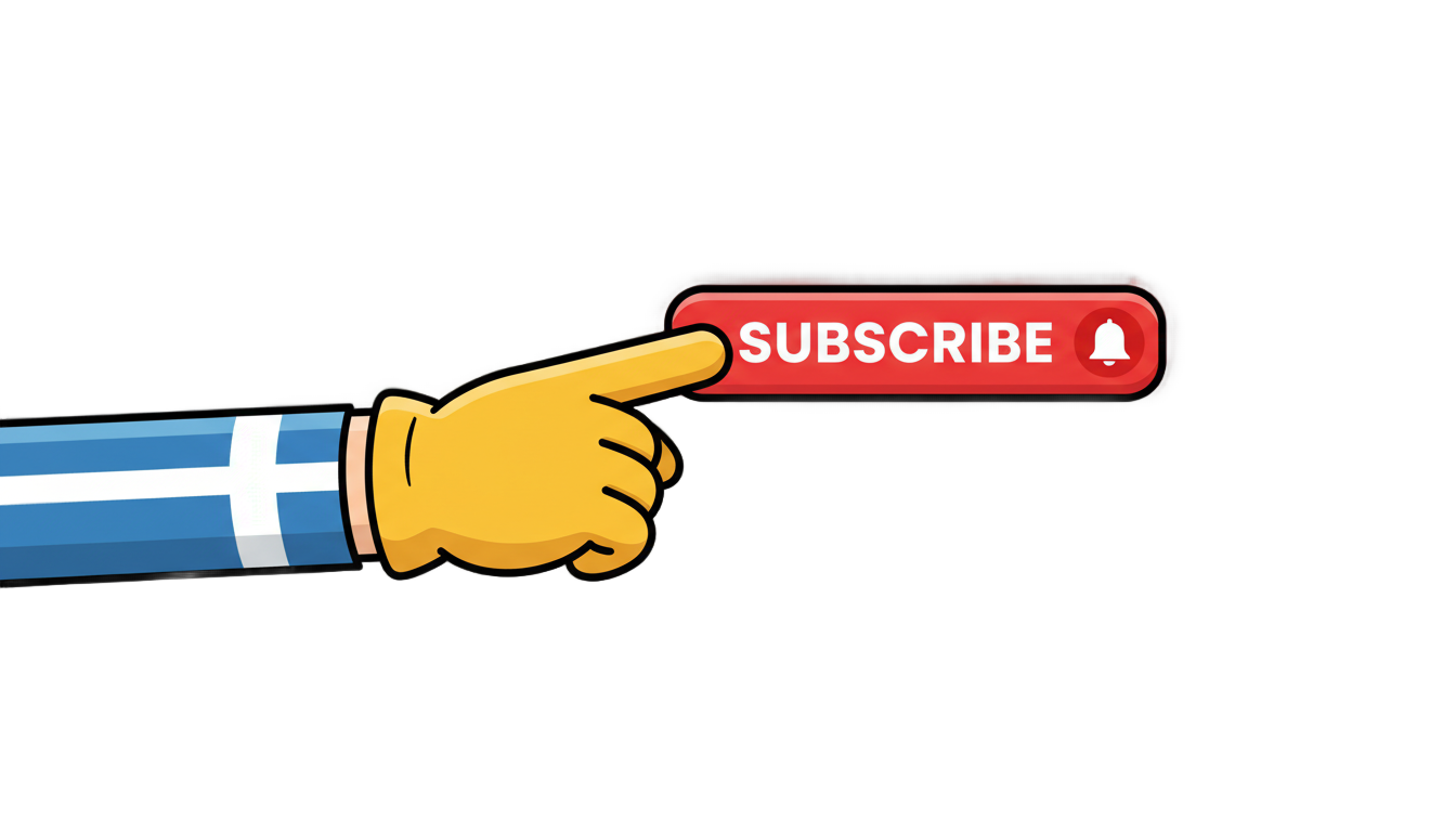 subscribe button hand png PNG transparent background