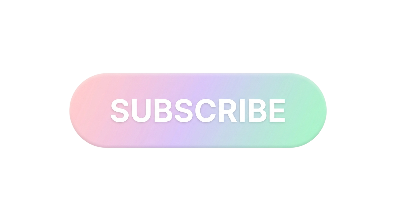 pastel subscribe button png PNG transparent background