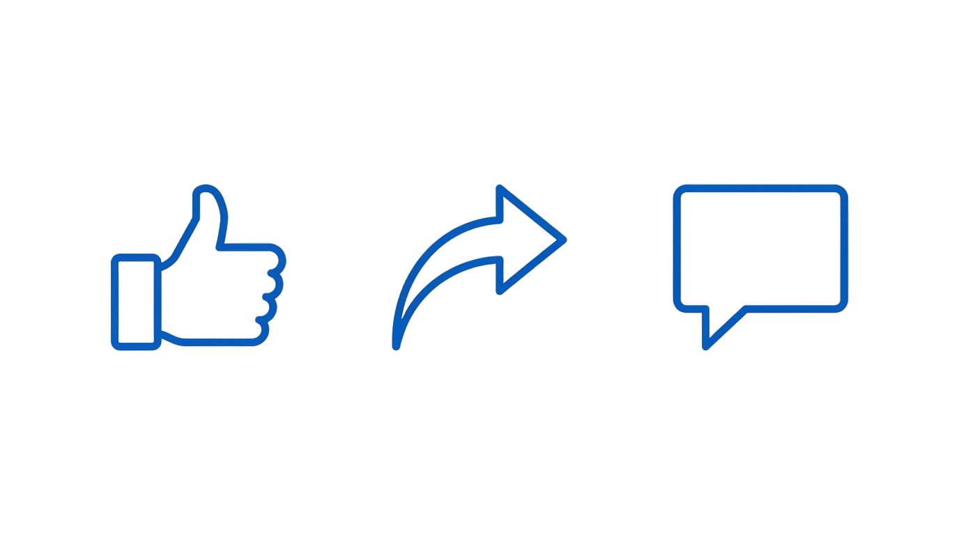 like share and comment icon png PNG transparent background
