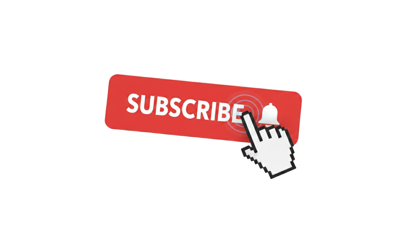 mouse clicking subscribe button png PNG transparent background