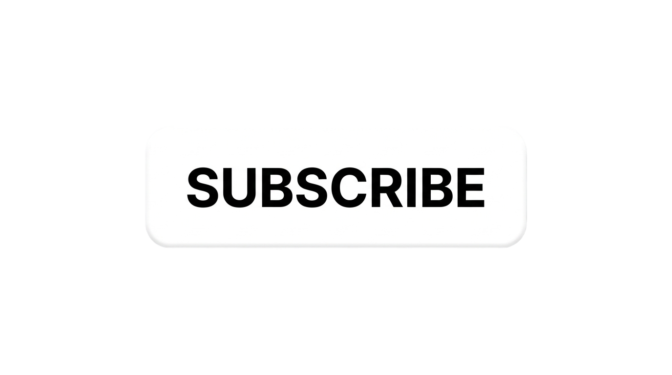 black and white subscribe button png PNG transparent background