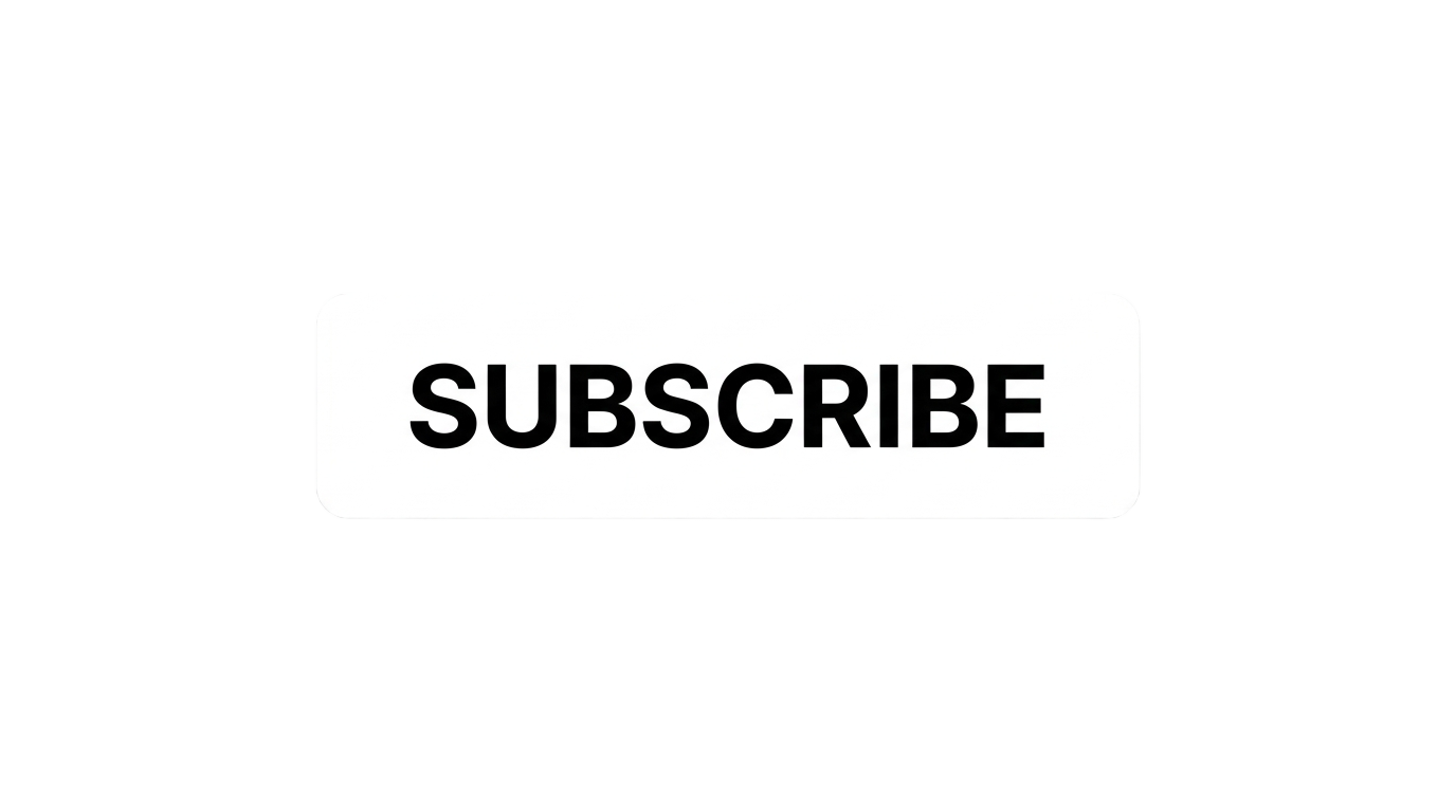 black and white subscribe button png PNG transparent background