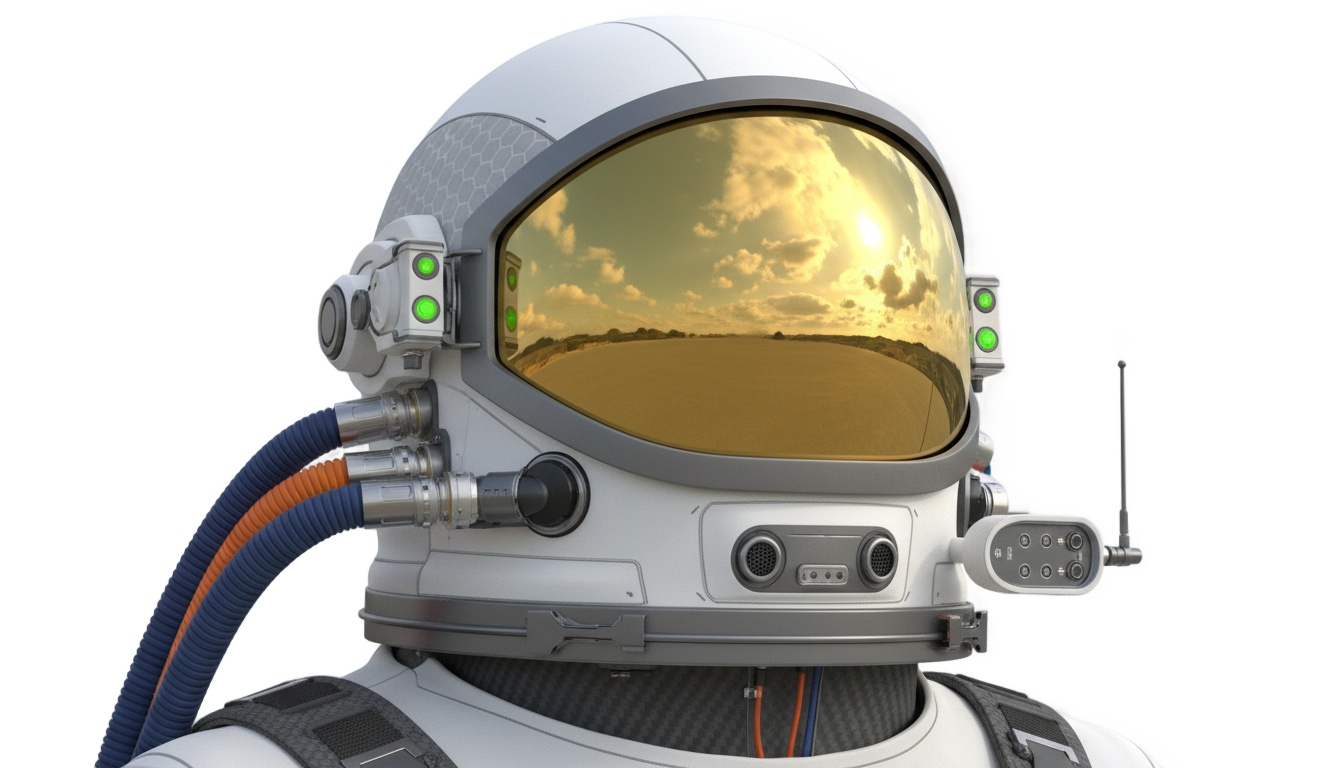 animated astronaut helmet png PNG transparent background