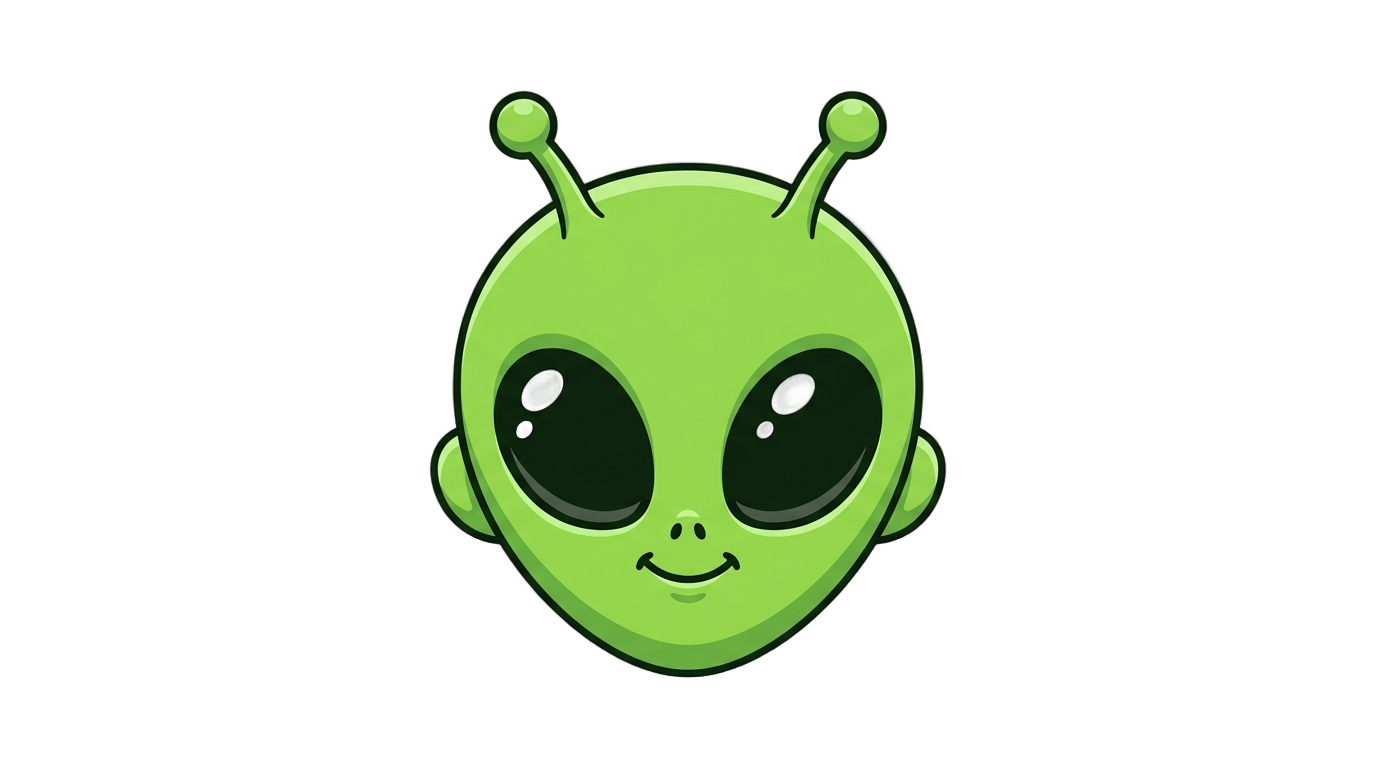 alien monster emoji png PNG transparent background