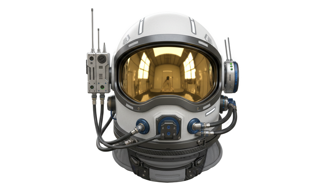 animated astronaut helmet png PNG transparent background