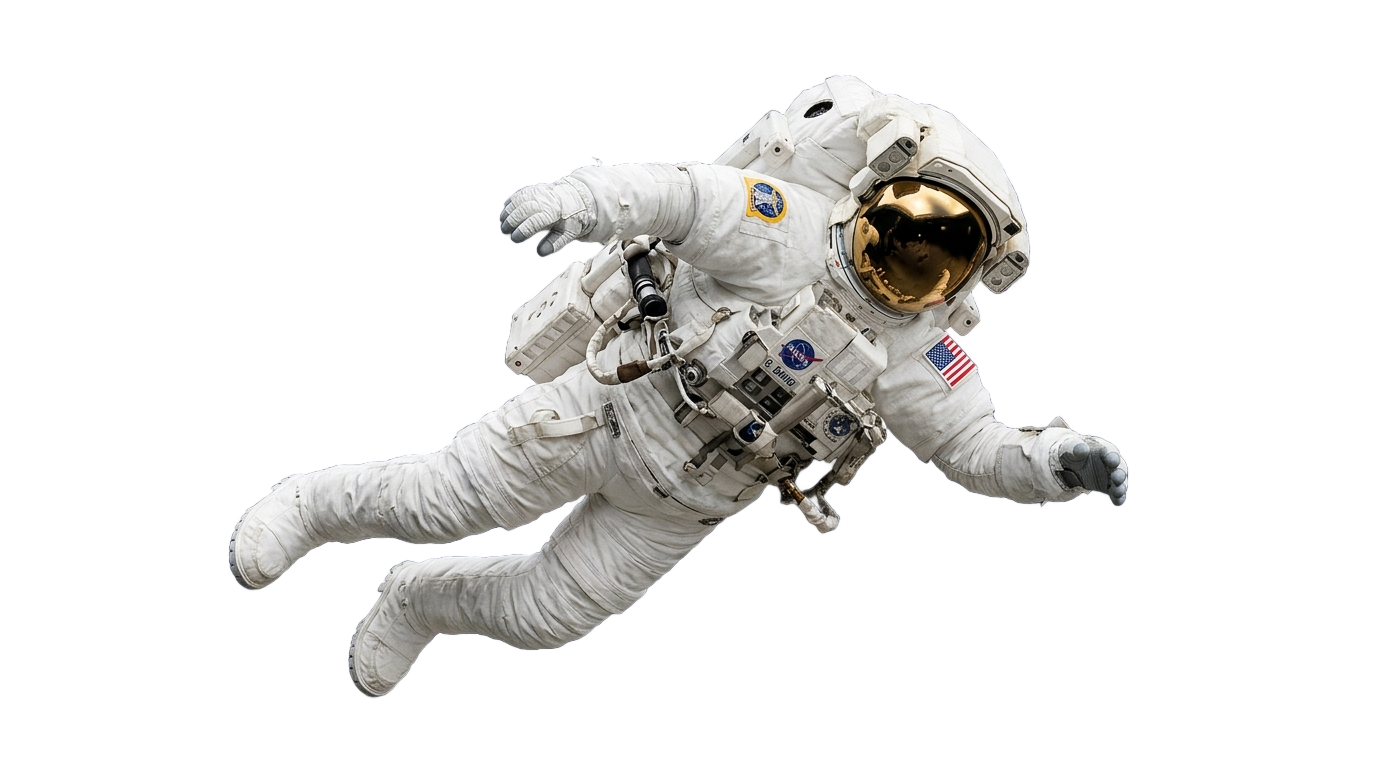 astronaut in space png PNG transparent background
