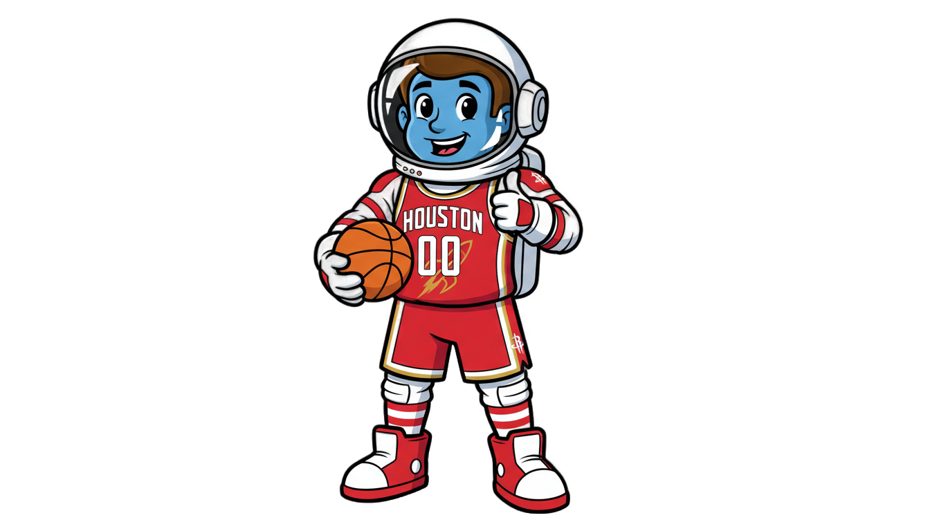 houston rockets astronaut logo png PNG transparent background