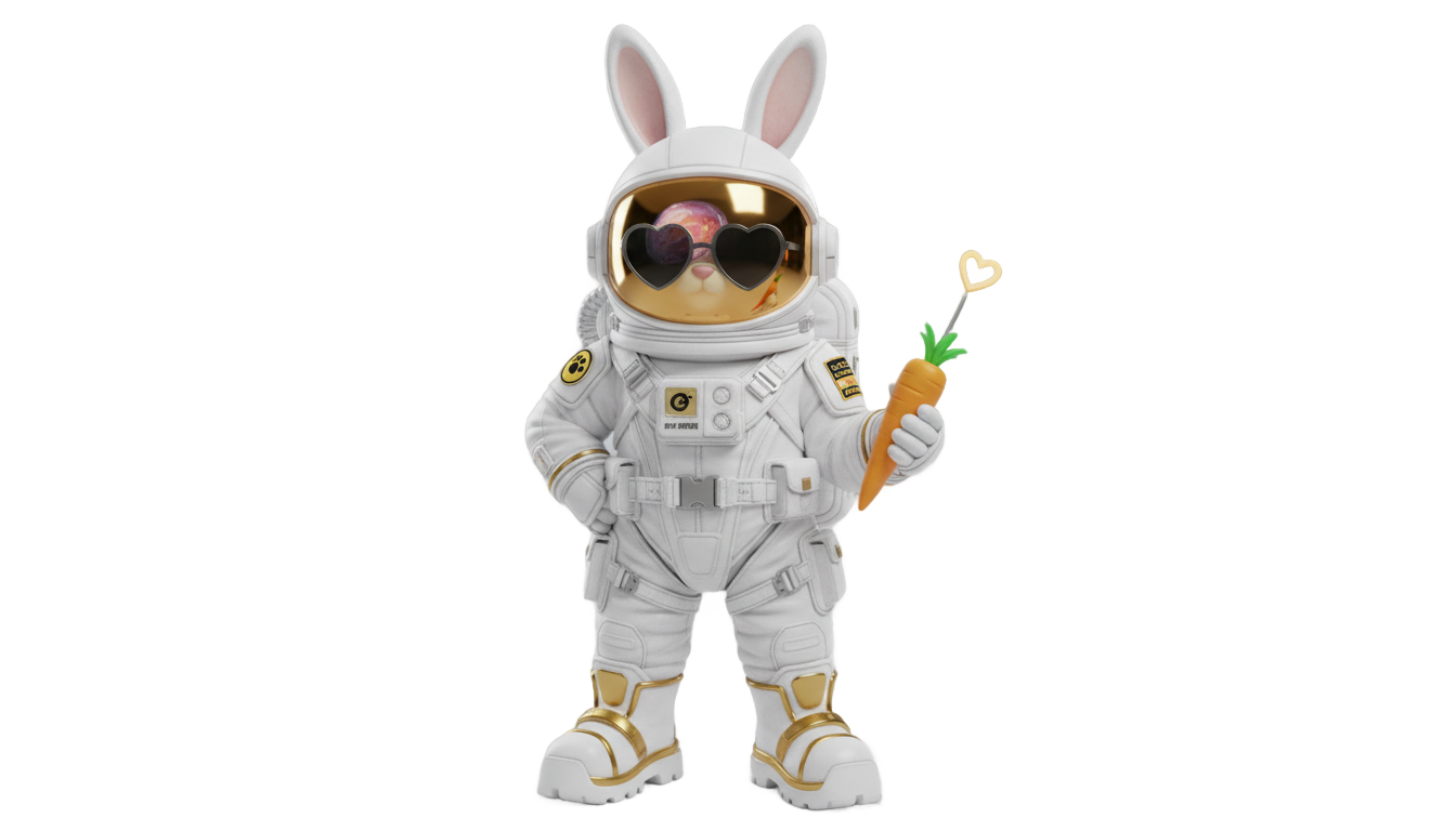 bad bunny astronaut png PNG transparent background