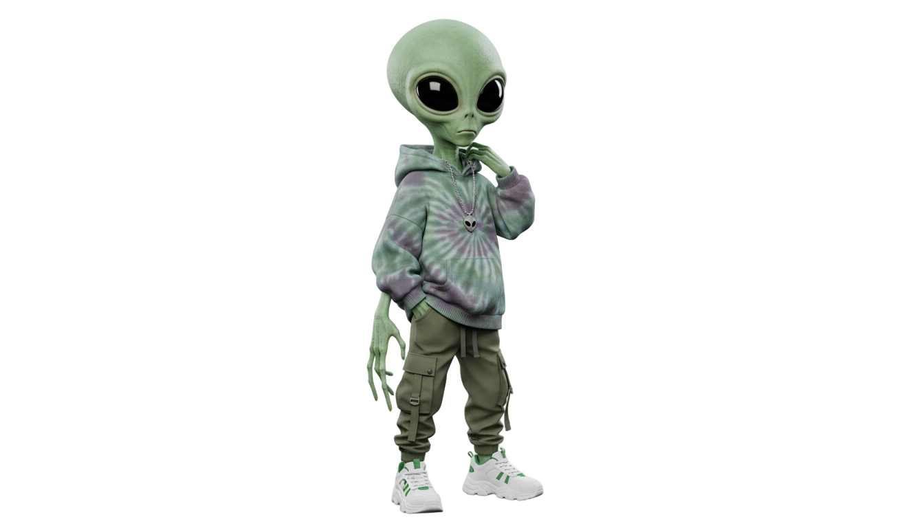 green alien gta png PNG transparent background