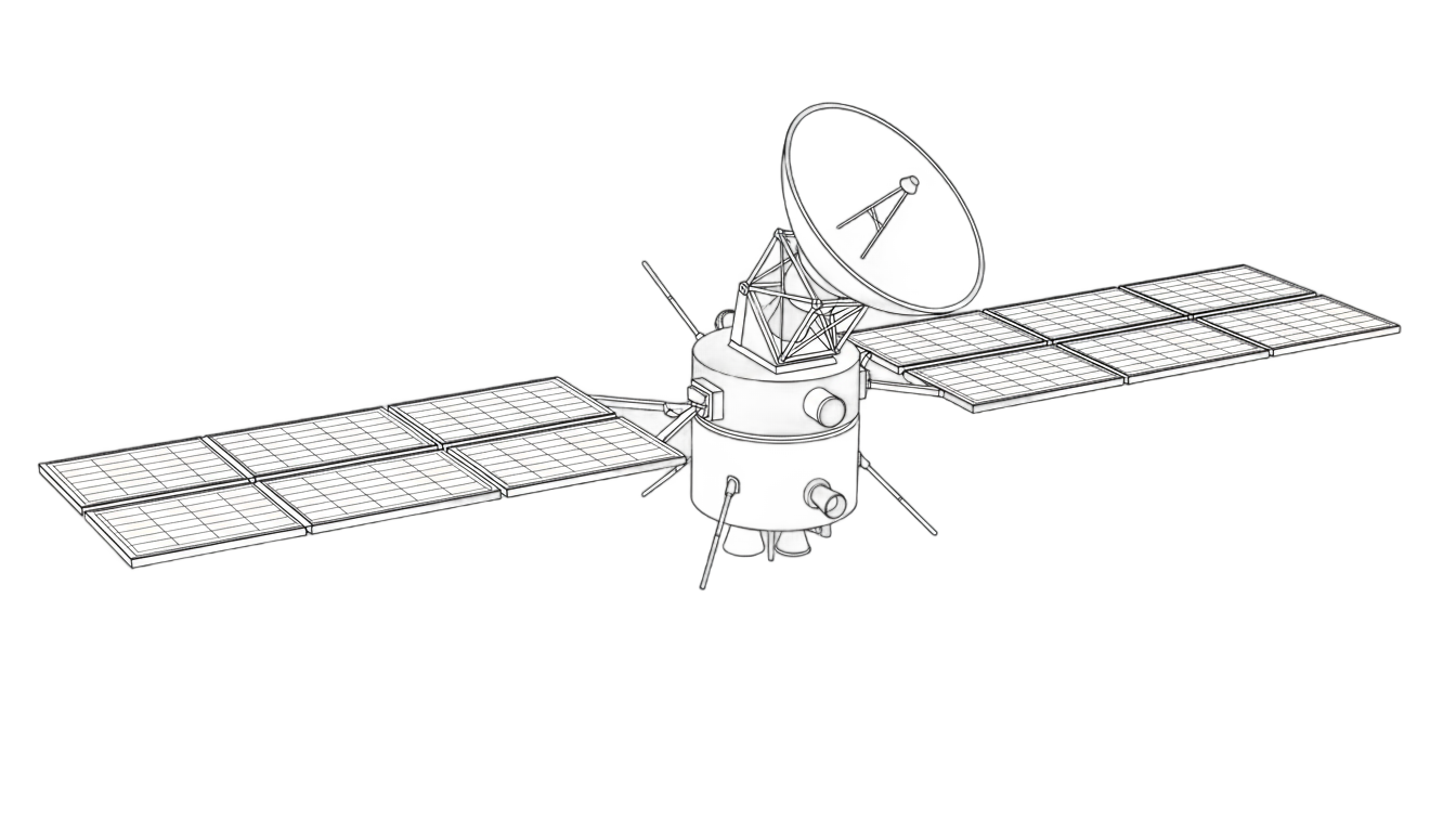 satellite outline png PNG transparent background