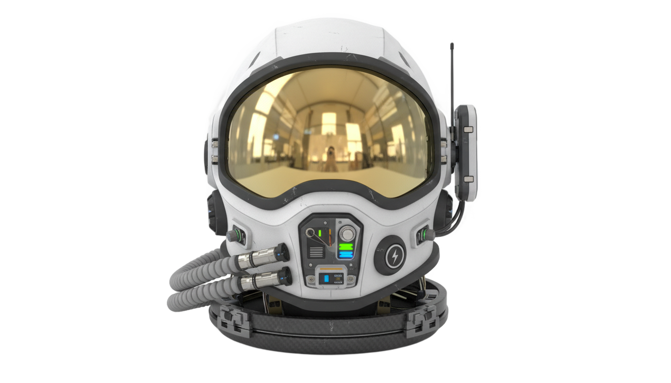 animated astronaut helmet png PNG transparent background