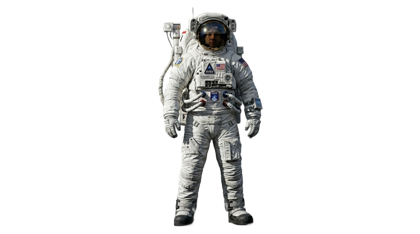 astronaut standing png PNG transparent background