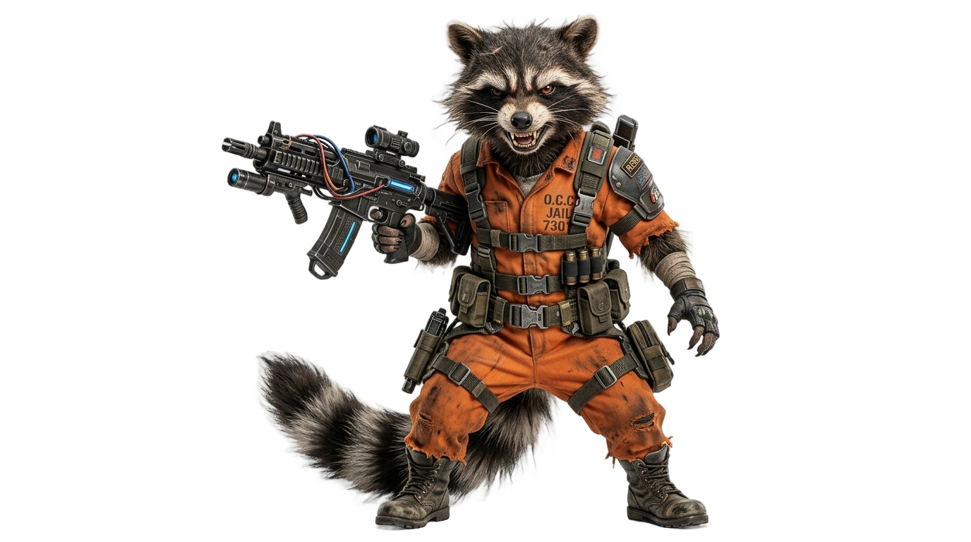 guardians of the galaxy rocket png PNG transparent background