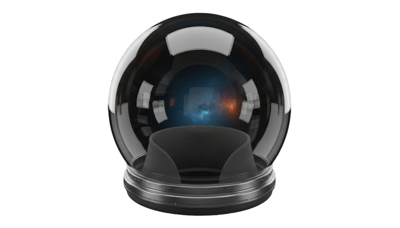 cartoon space helmet png PNG transparent background