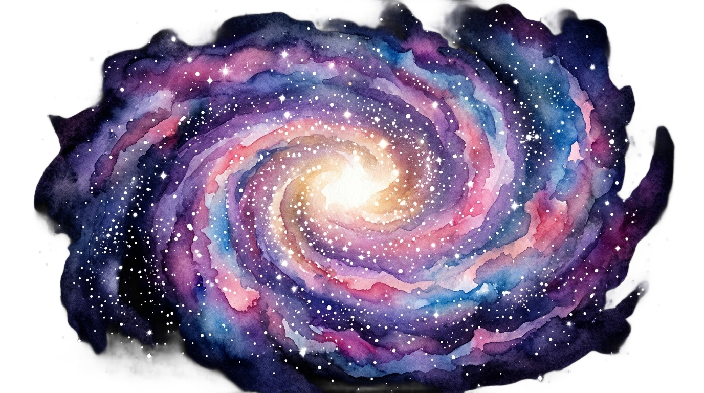 watercolor galaxy png PNG transparent background
