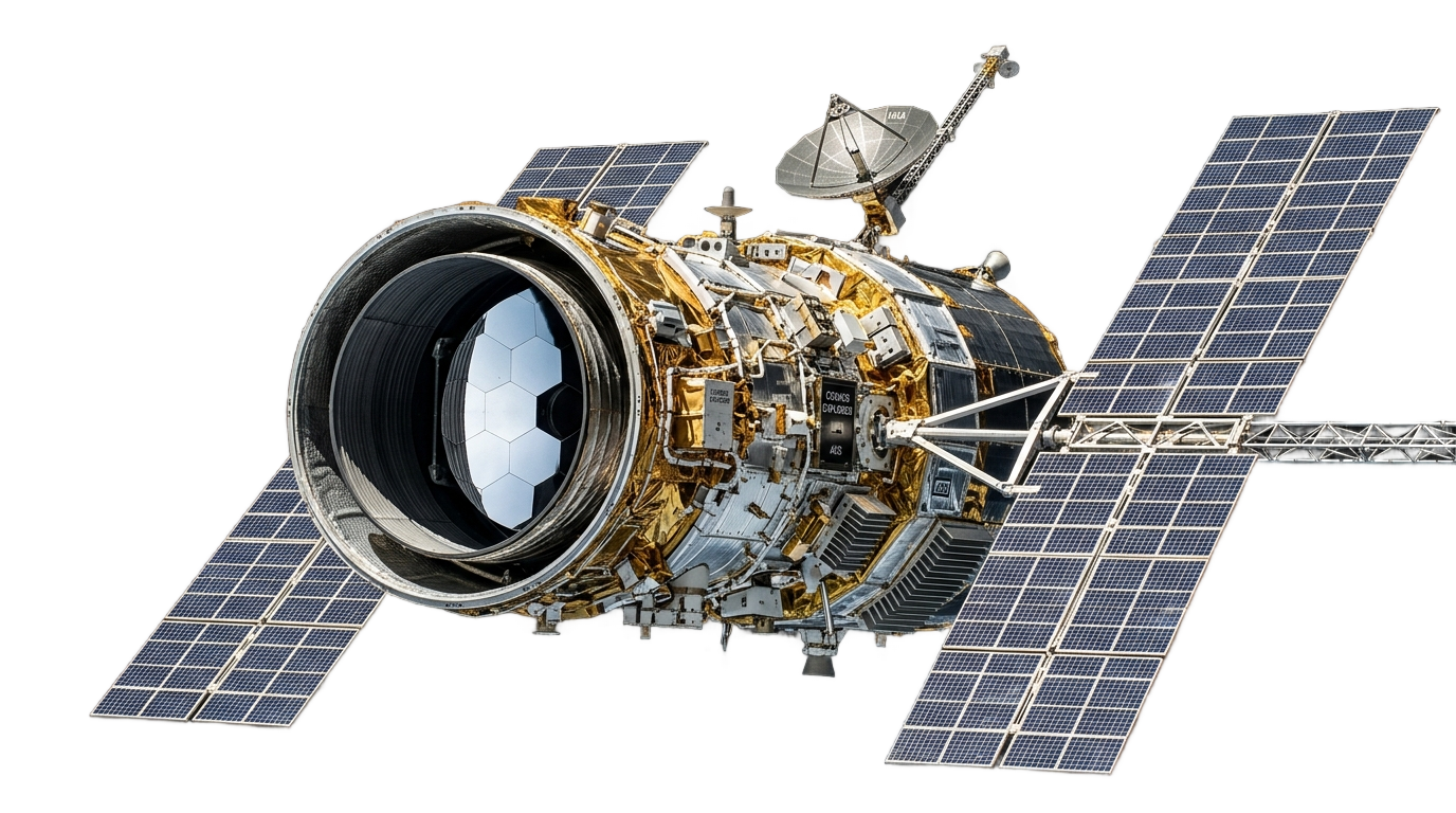 space telescope png PNG transparent background