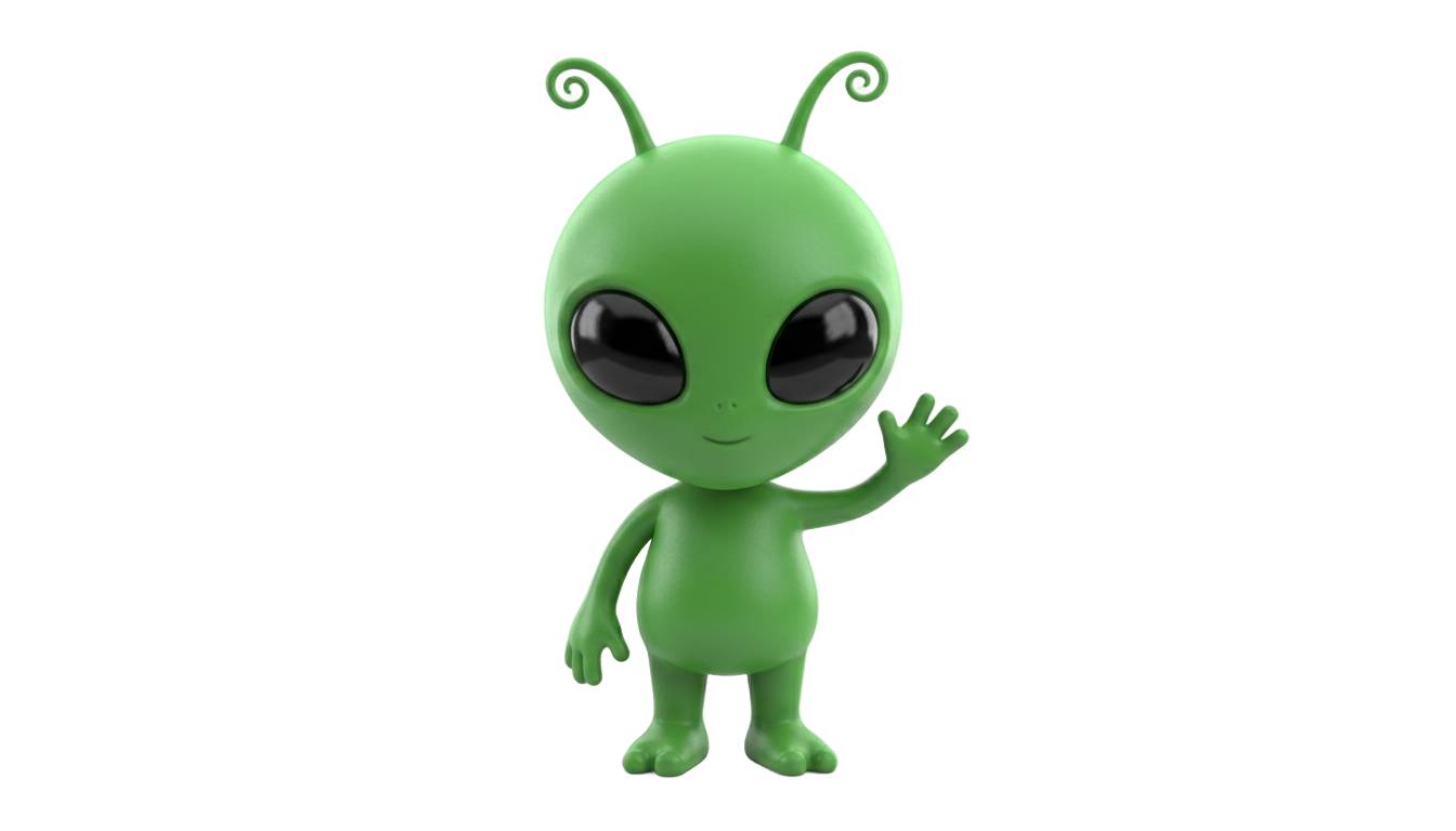 cute alien clipart png PNG transparent background