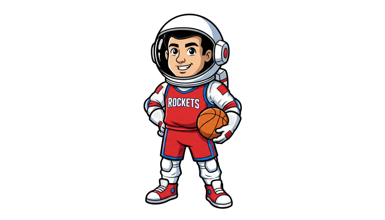 houston rockets astronaut logo png PNG transparent background